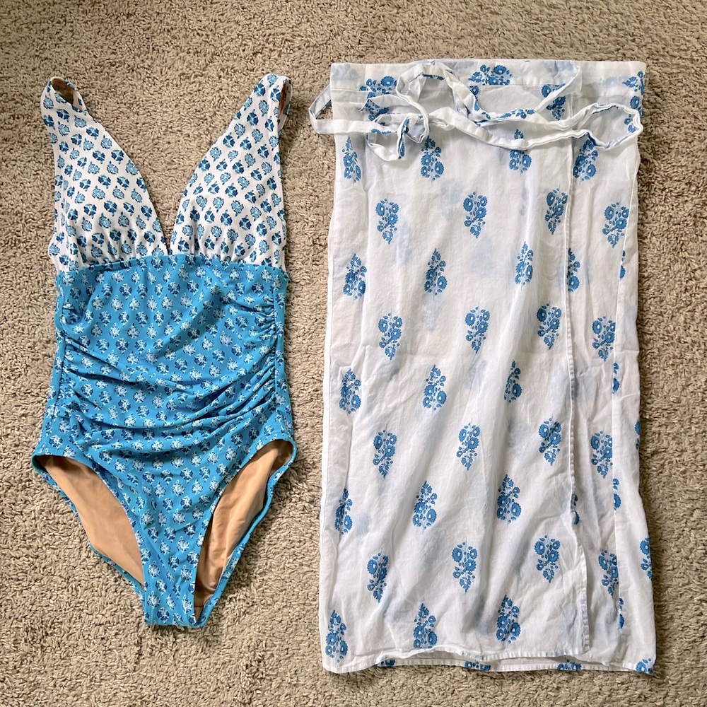 JCrew Factory Swimsuit and Coverup